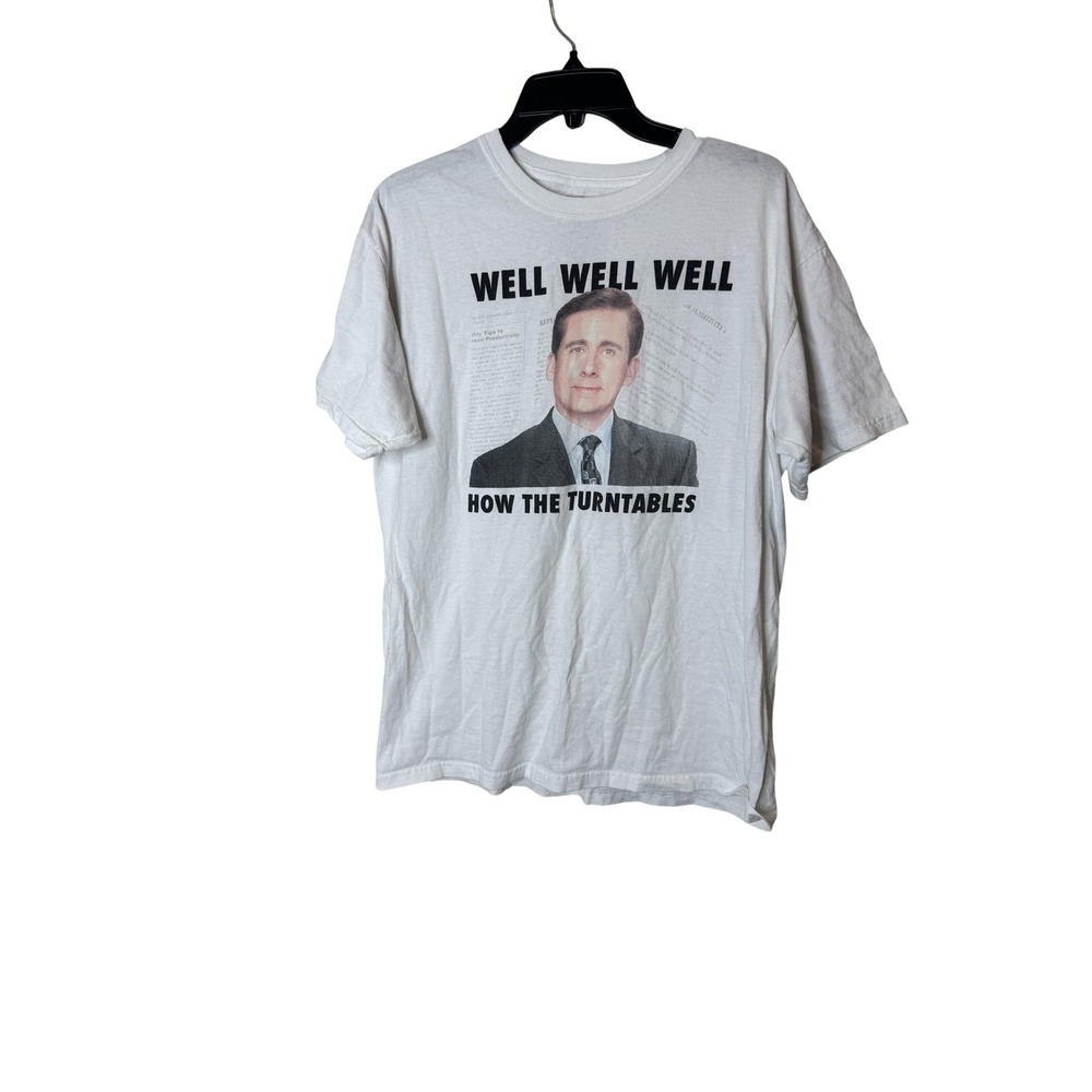 Ripple Junction The Office Michael Scott Shirt Mens Large White Well Graphic Tee
